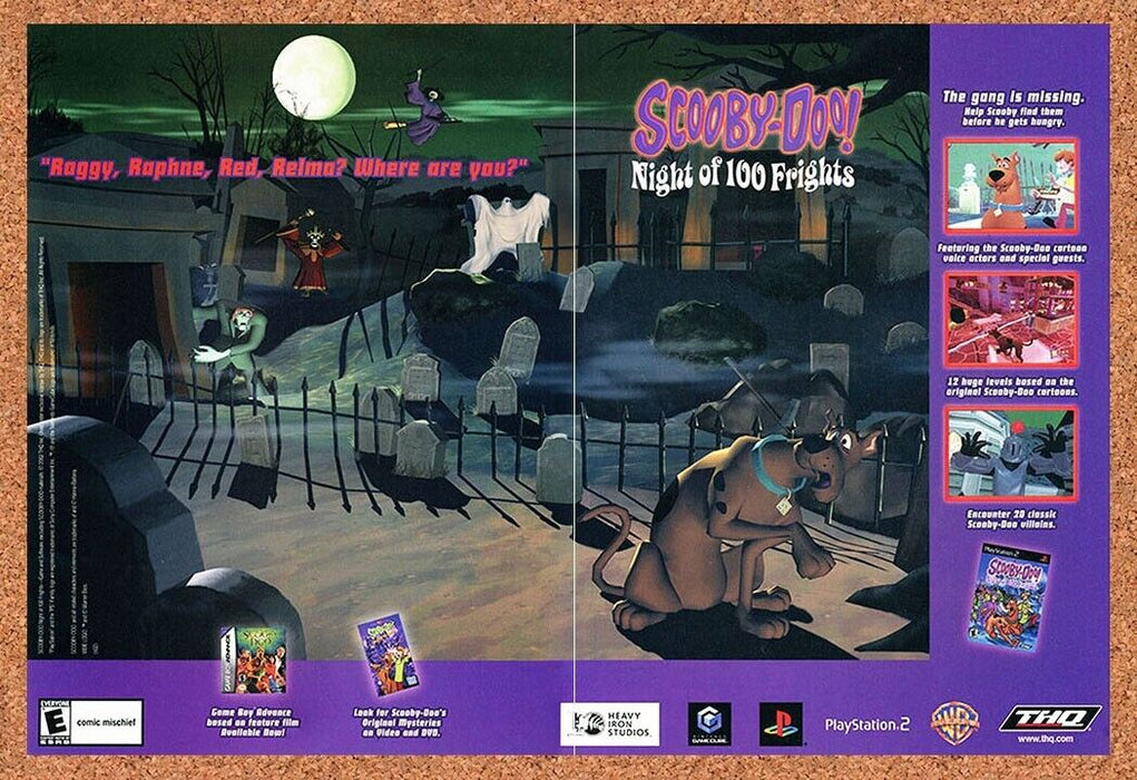 2003 Scooby-Doo Night of 100 Frights PS2 Original Ad - for just $21.49! 
