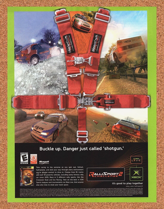 2004 Original RalliSport Challenge 2 Xbox Ad - for just $17.99! 