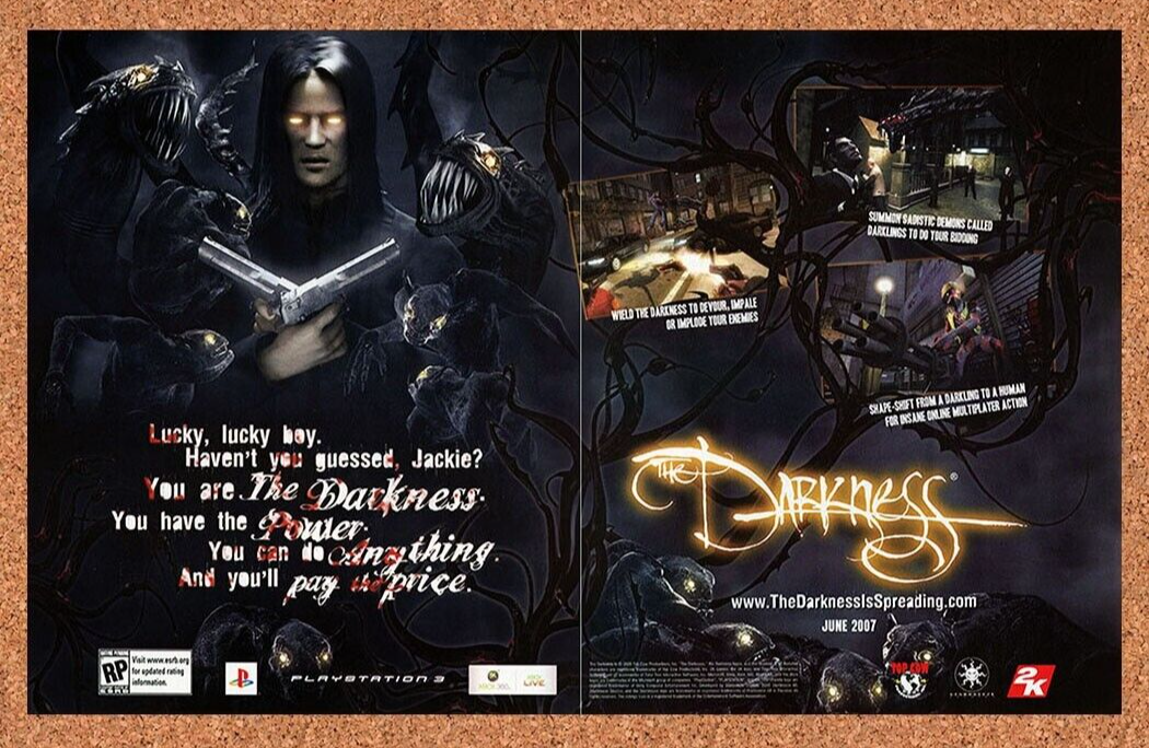 2007 The Darkness Xbox 360 Original Ad - for just $21.49! 