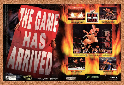 2001 WWF Raw Is War Xbox Original Ad v1 - for just $19.34! 