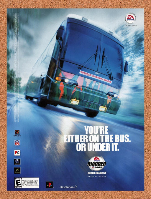 2002 Madden 2003 PS2 Original Ad v1 - for just $19.49! 