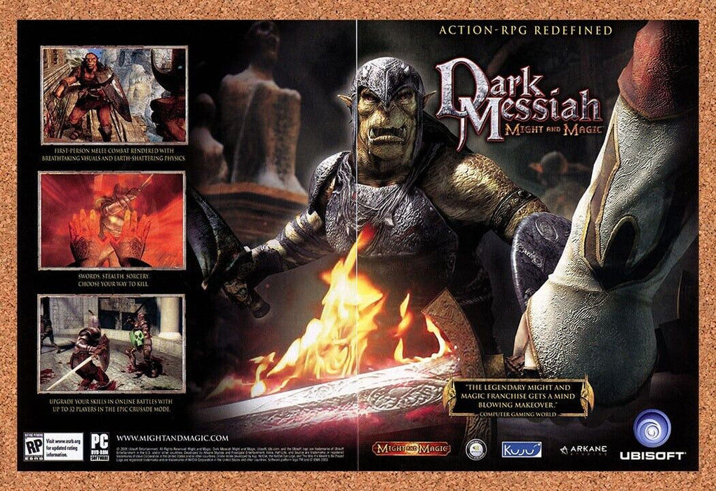 2006 Might And Magic Dark Messiah PC Original Ad v1 - for just $21.49! 