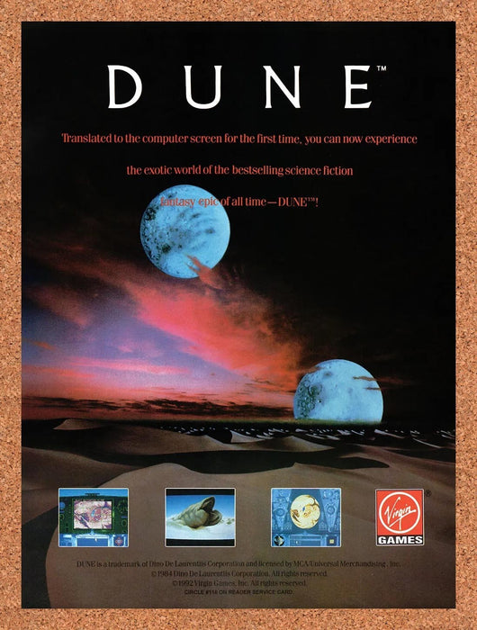 1992 Dune Amiga Original Ad v1 - for just $19.49! 