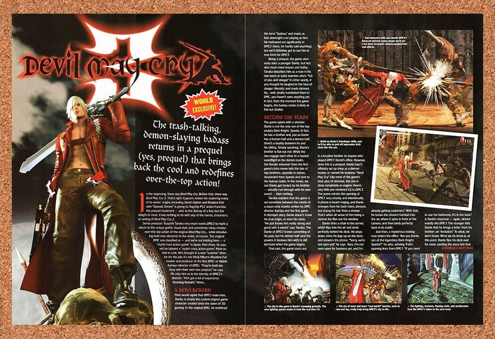 2004 Devil May Cry 3 PS2 Original Ad v1 - for just $21.49! 