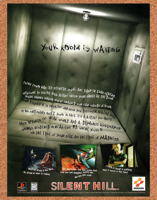 1999 Silent Hill PS1 Original Ad v1 - for just $19.49! 