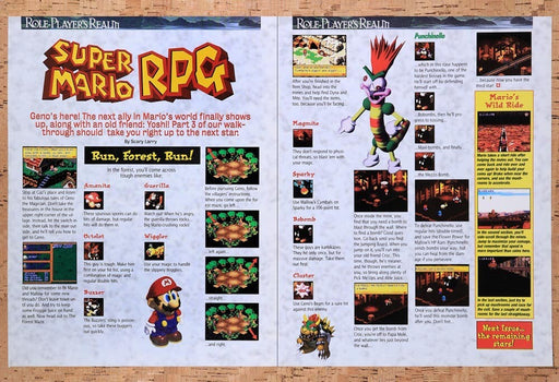 1996 Super Mario RPG Forest Tips Original Ad v3 - for just $21.49! 