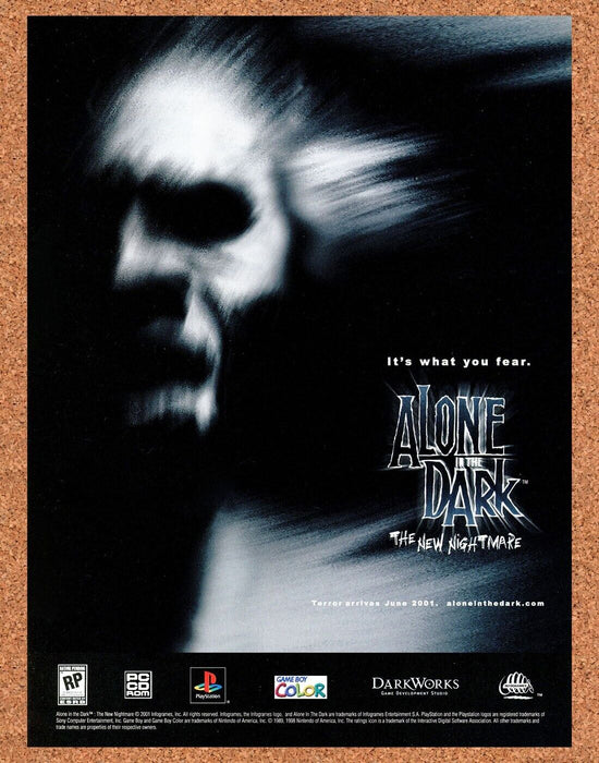 2003 Alone In The Dark PS1 Original Horror Ad v3 - for just $17.99! 