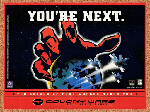 1997 Colony Wars PS1 Original Ad v3 - for just $17.99! 