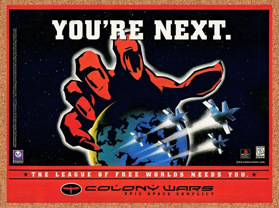 1997 Colony Wars PS1 Original Ad v3 - for just $17.99! 