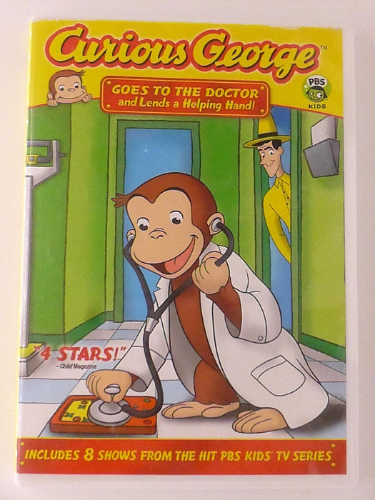 Curious George - Goes to the Doctor and Lends a Helping Hand (DVD, 8 ep) - K7 - for just $1.99! 