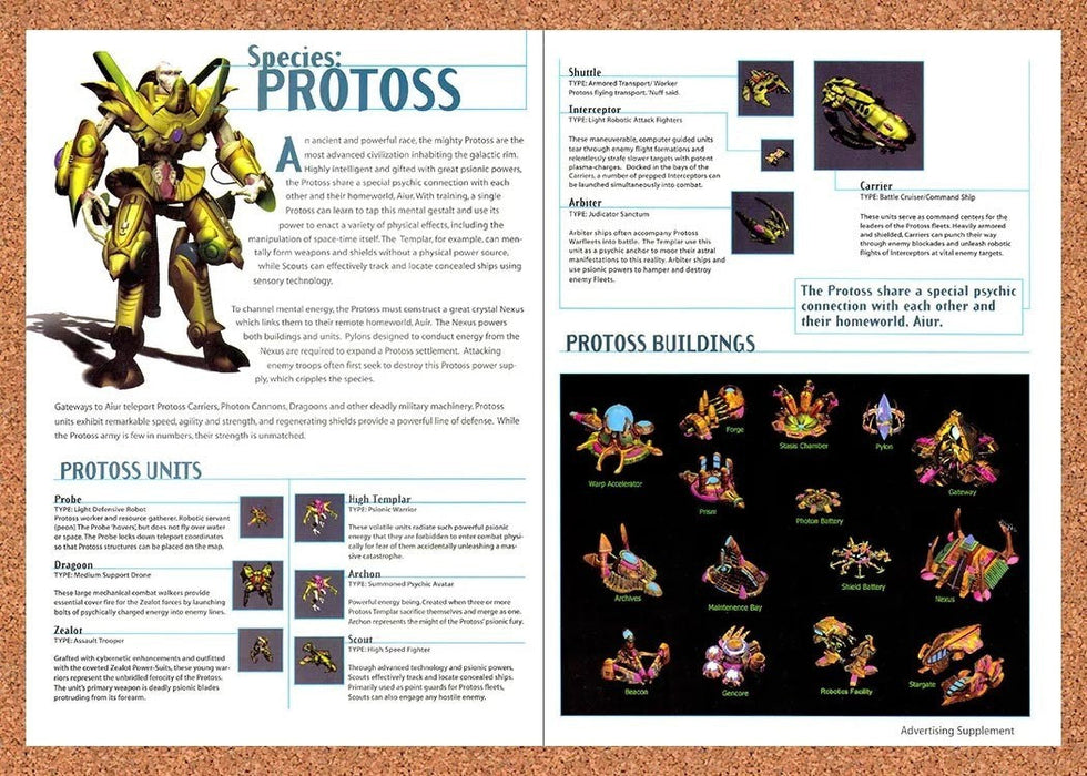 1997 StarCraft Protoss Overview Original Advertisement vr4 - for just $23.99! 