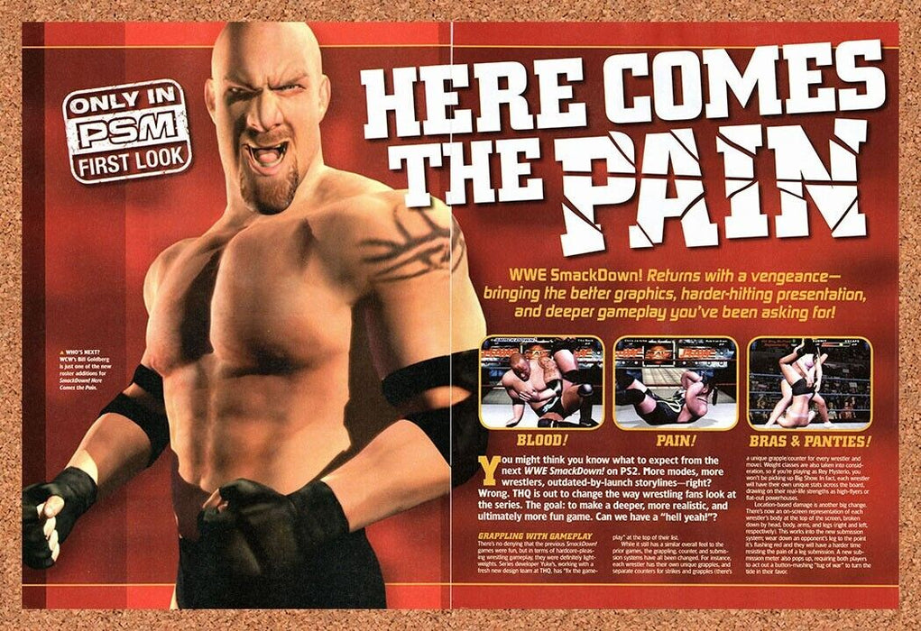 2003 WWE Smackdown PS2 Original Ad v1 - for just $21.49! 