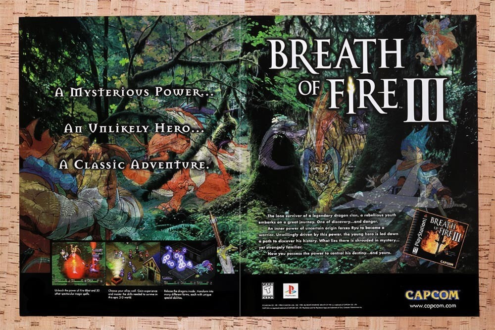 1998 Breath Of Fire III PS1 Original Ad v2 - for just $21.49! 