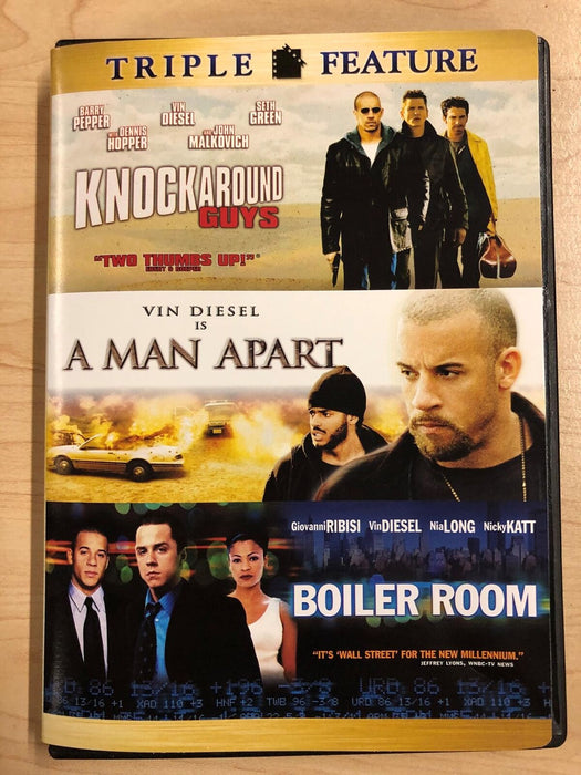 Knockaround Guys, A Man Apart, Boiler Room (DVD, 3-film) - J0129 - for just $2.25! 