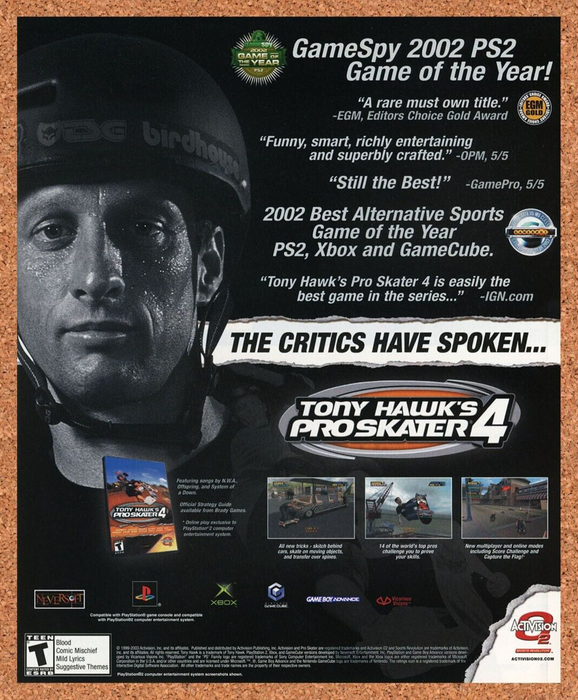 2005 Tony Hawk's Pro Skater 4 PS2 Original Ad v1 - for just $17.99! 