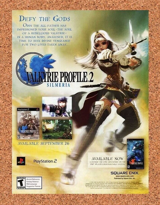 2007 Valkyrie Profile 2 PS2 Original Ad - for just $17.99! 