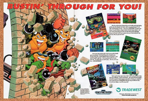 1993 Battletoads Tradewest NES Games Original Ad v6 - for just $21.99! 