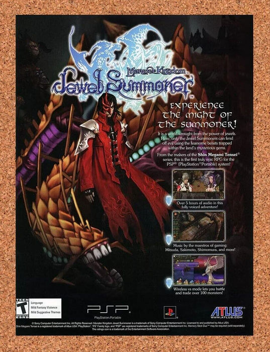 2007 Monster Kingdom Jewel Summoner PSP Original Ad v1 - for just $17.99! 