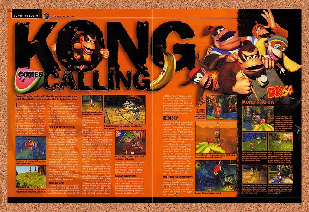 1999 Donkey Kong 64 Preview Original Advertisement vr1 - for just $23.99! 