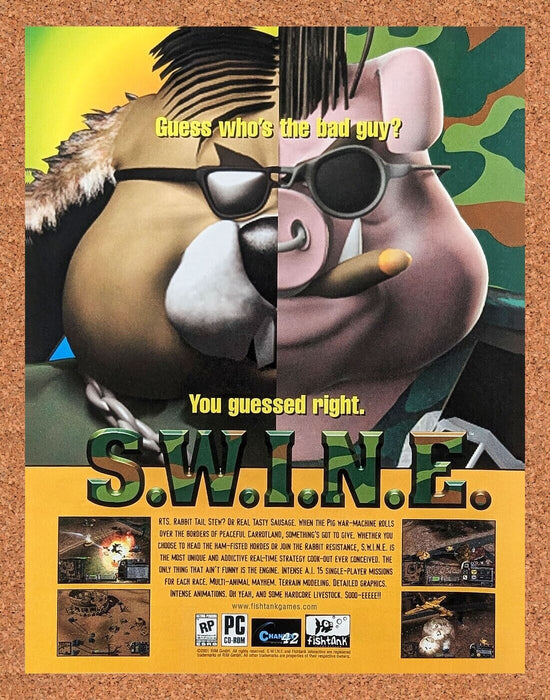 2003 SWINE PC Original Ad - for just $17.99! 