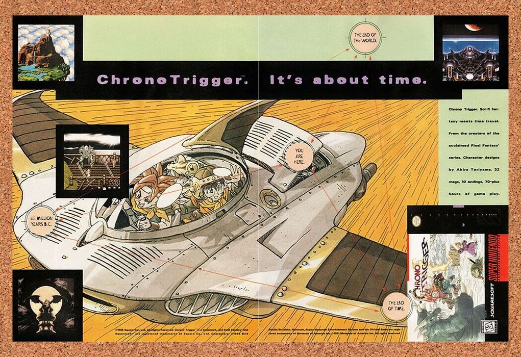 1995 Chrono Trigger SNES Original Ad v2 - for just $22.49! 