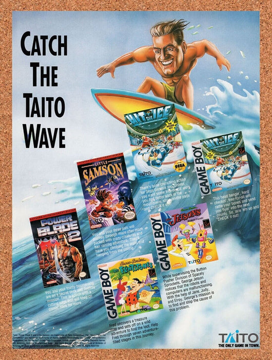 1992 Taito Nintendo Games Original Ad v4 - for just $17.99! 