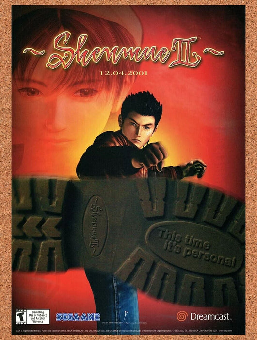 2002 Shenmue II Dreamcast Original Ad - for just $17.99! 