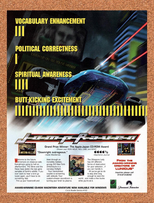 1994 Jump Raven MAC Original Ad v1 - for just $17.99! 