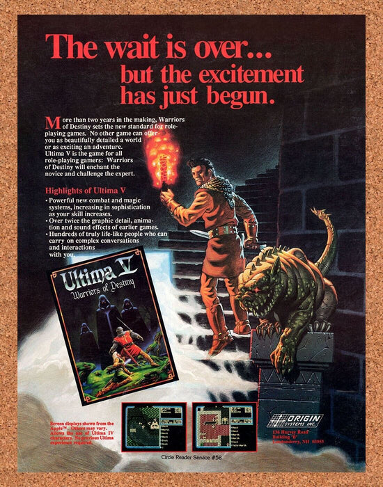 1990 Ultima V Apple II Original Ad - for just $19.49! 
