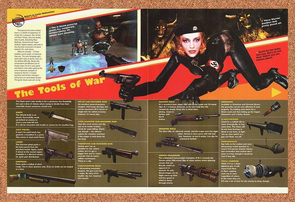 2003 Return To Castle Wolfenstein Xbox Original Ad v5 - for just $21.49! 