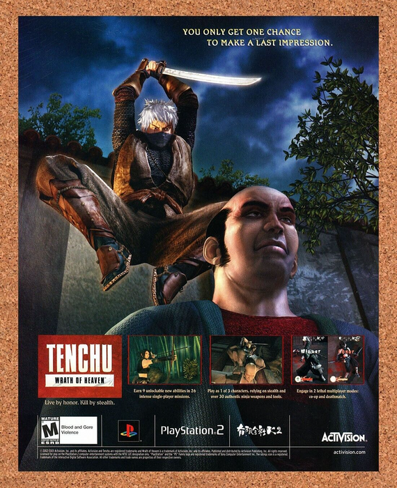 2003 Tenchu Wrath Of Heaven PS2 Original Ad - for just $17.99! 