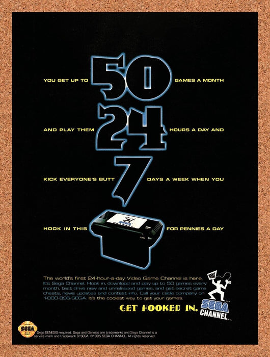 1995 Sega Channel Original Ad v3 - for just $17.99! 