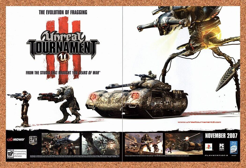 2007 Unreal Tournament III PC Original Ad - for just $21.49! 