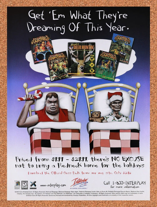 1999 Interplay PC Games Christmas Original Ad v4 - for just $15.29! 