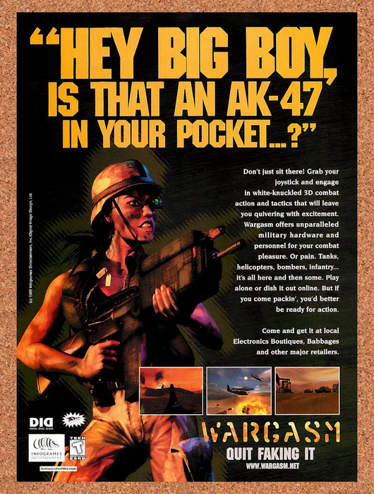 1999 Wargasm PC Original Advertisement v2 - for just $19.49! 