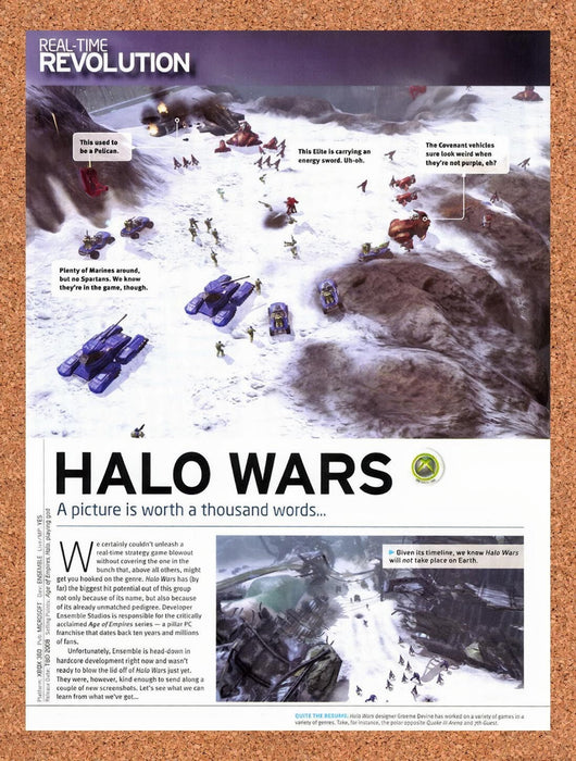 2008 Halo Wars Xbox 360 Preview Original Ad v5 - for just $17.99! 