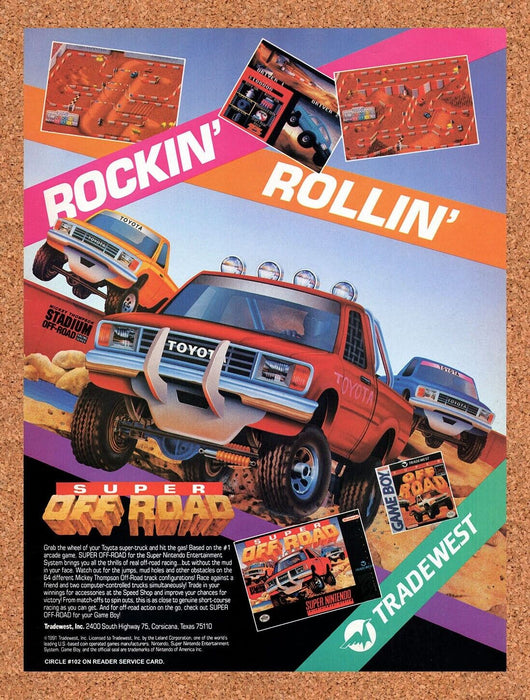 1992 Super Off Road SNES Original Ad v1 - for just $17.99! 