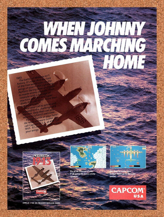 1989 1943 The Battle Of Midway NES Original Ad v1 - for just $17.99! 