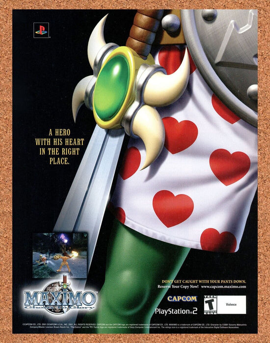 2002 Maximo Ghosts To Glory PS2 Original Ad v1 - for just $17.99! 