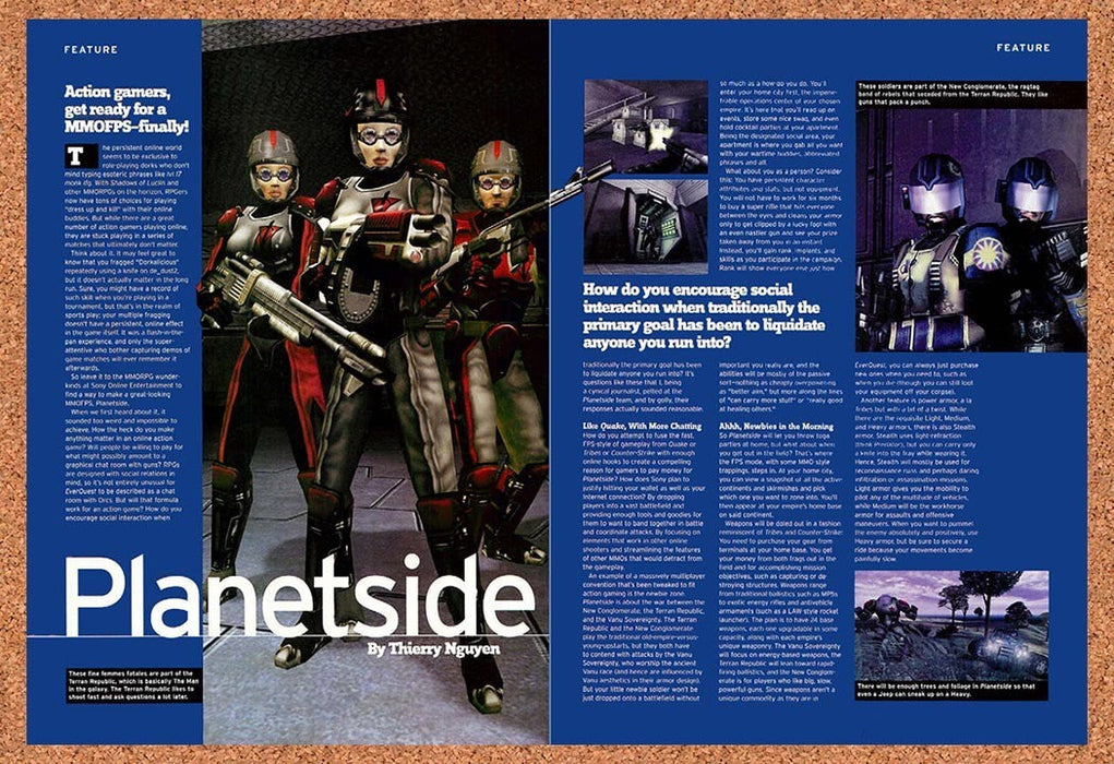 2001 PlanetSide PC Original Advertisement vr1 - for just $23.99! 