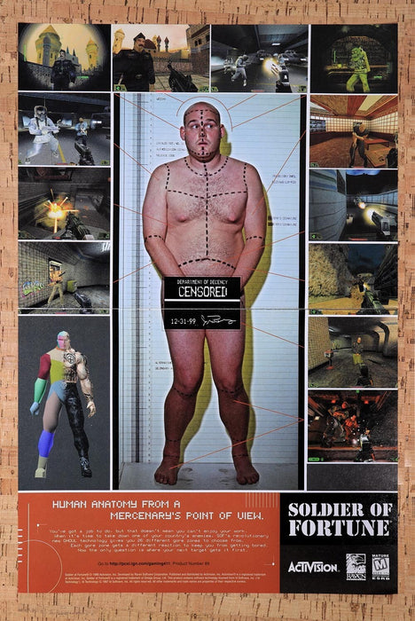2000 Soldier Of Fortune 1 PC Original Ad v1 - for just $21.49! 