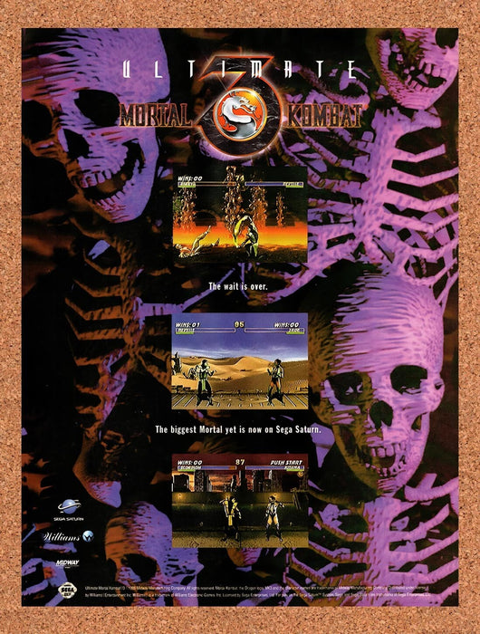 1996 Mortal Kombat 3 Ultimate SNES Original Ad v1 - for just $18.49! 