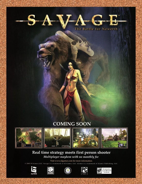 2004 Savage Battle For Newerth PC Original Ad - for just $17.99! 