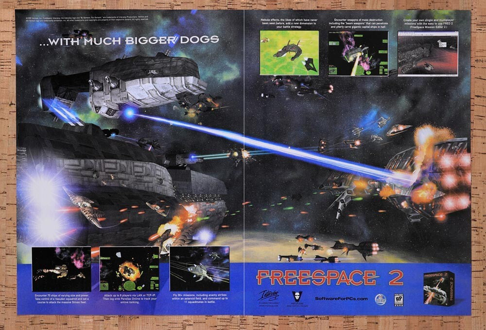 1999 FreeSpace 2 PC Original Ad v1 - for just $21.49! 