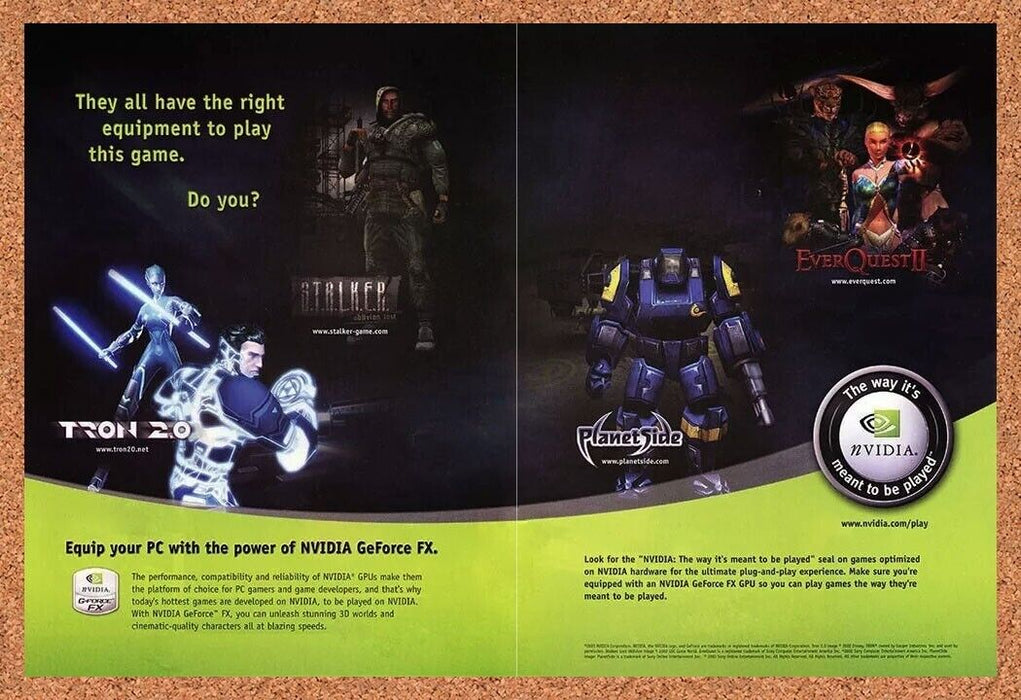 2005 EverQuest II nVidia GeForce FX GPU Original Ad v2 - for just $21.49! 