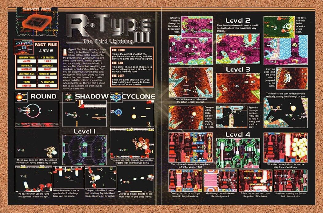 1994 R-type Third Lightning SNES Original Ad - for just $21.49! 