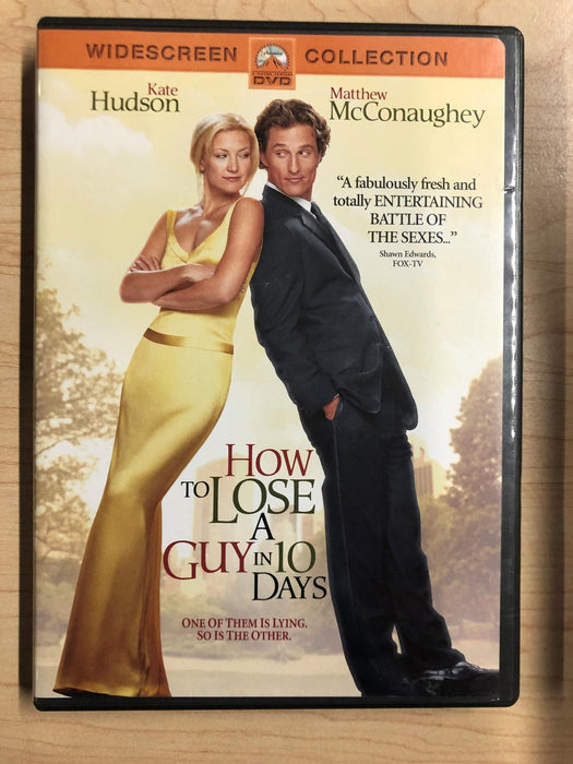 How to Lose a Guy in 10 Days (DVD, 2003, Widescreen) - L04 - for just $1.99! 