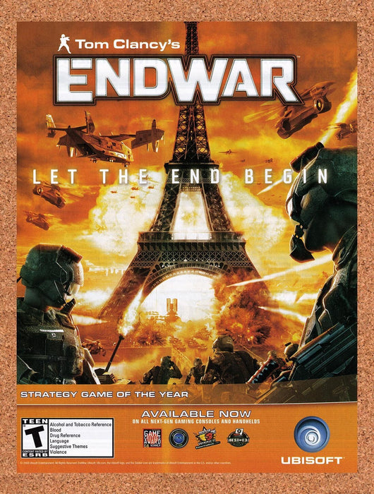 2008 Tom Clancy's EndWar Xbox 360 Original Ad v2 - for just $17.99! 