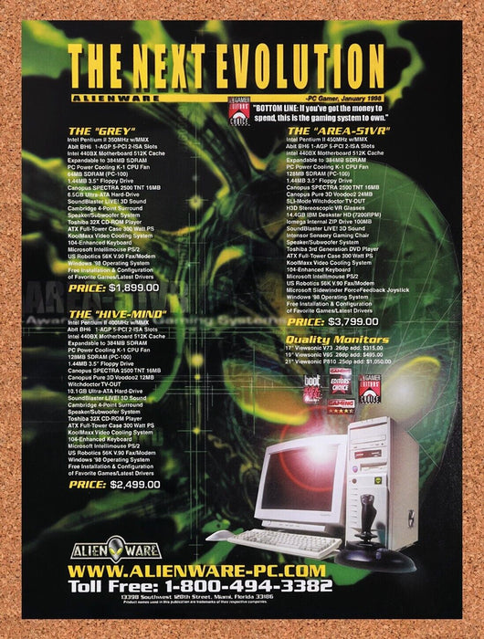 1999 Alienware The Grey Original Ad v29 - for just $15.55! 