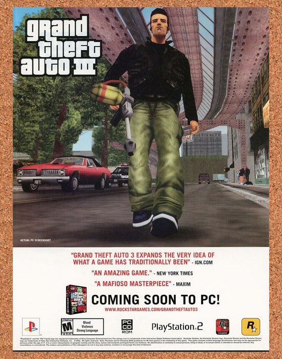 2004 Grand Theft Auto III PC Original Ad - for just $18.99! 